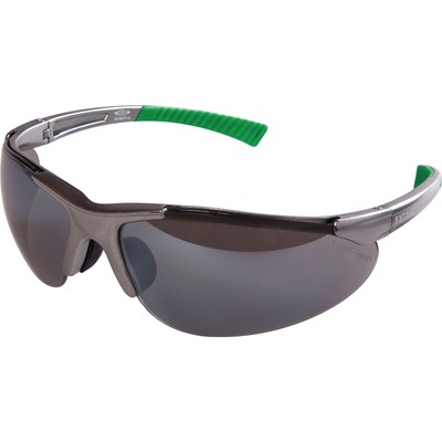 Schutzbrille DAYLIGHT EN166, EN172 Bügel silbergrau,Scheiben dunk.grau,verspieg.