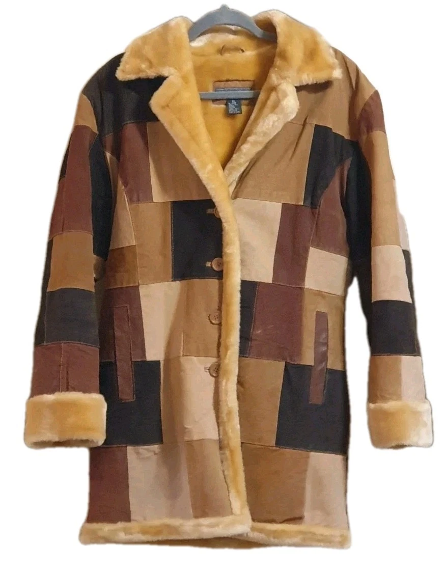 Faux Fur Suede Original Vintage Coats, Jackets & Waistcoats for
