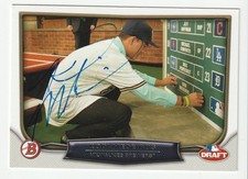 Kodi Medeiros Signed 2014 Bowman Draft Night Card Auto Brewers Autograph COA