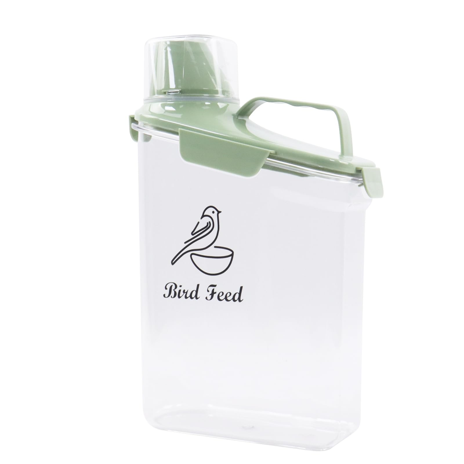 2.8L Airtight Bird Seed Storage Container With Handle and Me