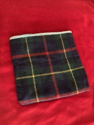   Vintage  Sterling Egg Bag  Scotch Plaid Wool 