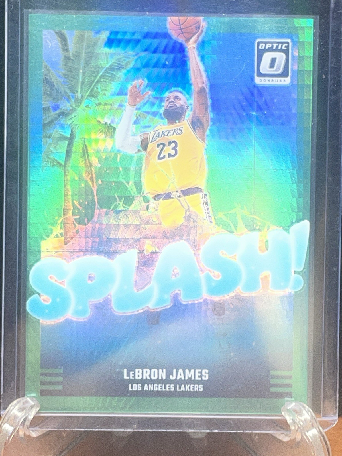 2024-25 Panini Donruss Optic Splash! LeBron James #5 Green Hyper Prizm /249