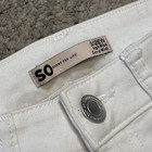 So White Denim Shorts Women 3 White High Rise Curvy Midi Distressed Cuffed — photo 3