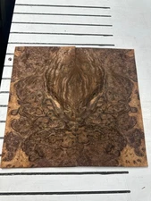 Walnut Burl Raw Wood Veneer 2 sheets 15'' x 8'' 916N