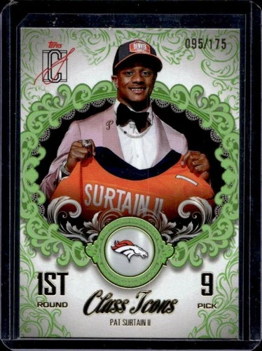 2025 Topps Signature Pat Surtain II Lime Green (RAW)
