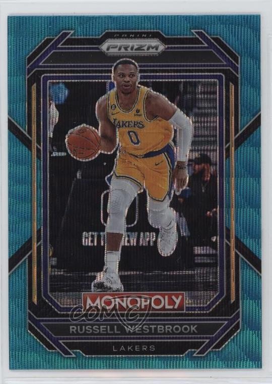 2022-23 Panini Prizm Monopoly Teal Wave Prizm Russell Westbrook #42 07rd