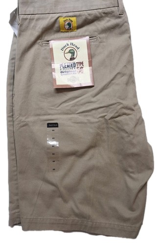 Pantalones Cortos Chinos Duckhead Tipo 50 Plisados Frontales Caqui Preppy Talla 44 De Colección Clásicos - Imagen 2 de 4