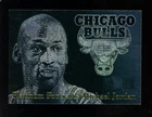 1996-97 Fleer Metal Platinum Portraits #5 Michael Jordan Chicago Bulls HOF