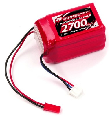 Robitronic R05202 LiPo Akku 2700mAh 2S 2/3A Hump Size Empfängerpack (EH)