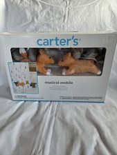 Carter's Plush Animal Musical Mobile - Fox and Bear NIB