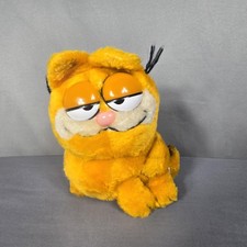 Vintage 1981 Garfield Plush Dakin Stuffed Cat Korea Sitting Toy 6" UFS Retro