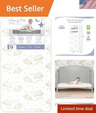 Twilight 5  2-in-1 Breathable Spring Coil Crib  Toddler Mattress   Firm Infa...