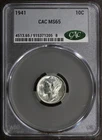 1941 (MS65 CAC) Mercury Dime 10C CACG
