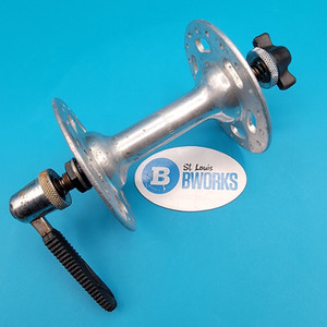 Vintage NORMANDY High Flange Front Hub Nutted 96mm 36h Simplex Quick Release  g6