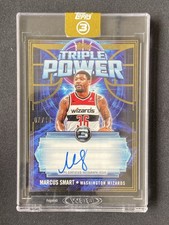 Marcus Smart 2025-26 Topps Three 3 Triple Power Gold Auto /10 #TP-MS