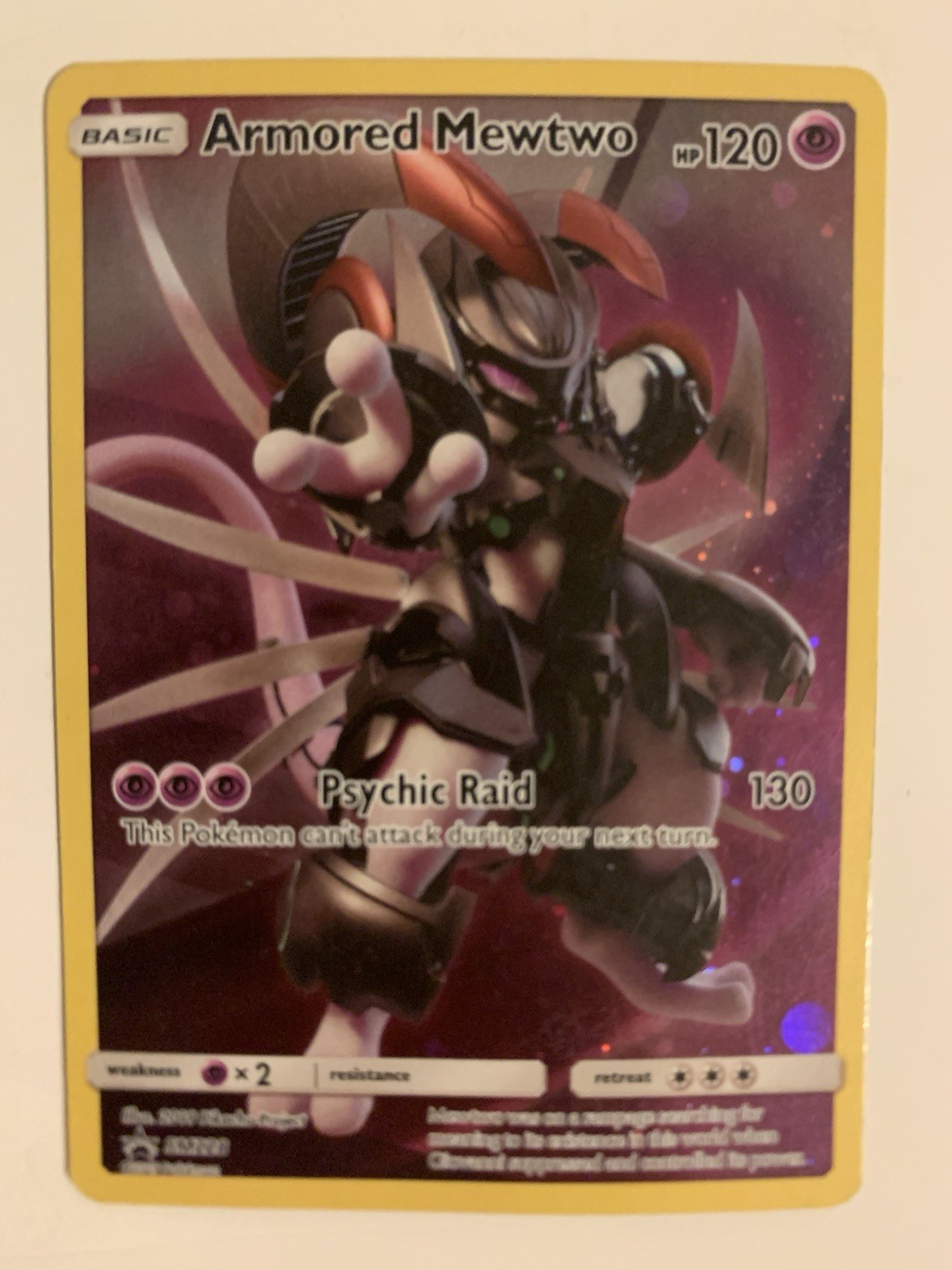Pokémon TCG Armored Mewtwo Holo Rare Black Star Promo Card SM228