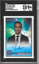 sports cards Steve Nash 2021 Topps Finest White Refractor Auto SN 2/10 SGC 10/9