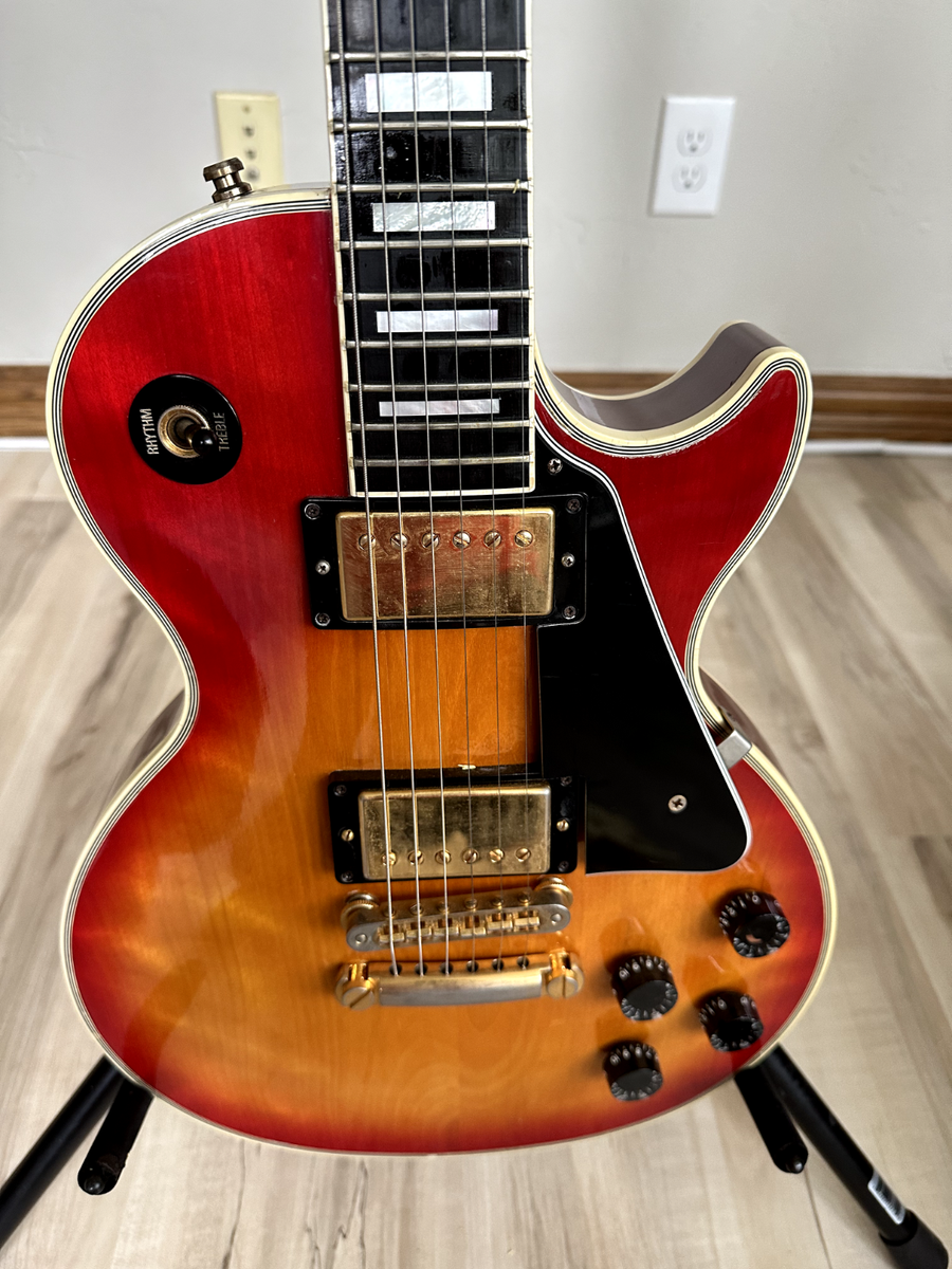 Gibson les paul custom cherry sunburst guitar (1993) | eBay