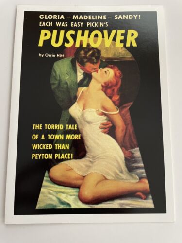 Pushover Blank Note Card Pulp Fiction Book Cover Sultry Vintage Retro Cards - Picture 1 of 1