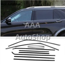 For Ford Explorer 2020-2023 steel black Car window strip Cover Trim