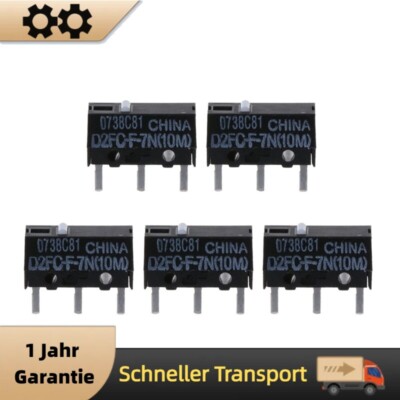 5Pcs Omron Mouse Micro Switch D2FC-F-7N (10M) for Logitech Microsoft Button