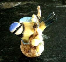 GOEBEL BLUE TIT ON A BRANCH W. GERMANY H 4"