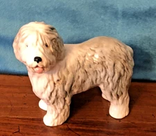 VINTAGE OLD ENGLISH SHEEPDOG ORNAMENT - POSSIBLY SYLVAC or COOPERCRAFT