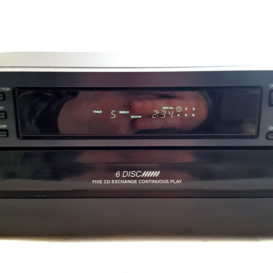 Onkyo DX-C370 6 Disc CD Changer Carousel Rotary Compact Disc Player With Manual - Image 3 of 4