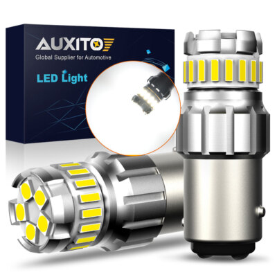 2 X White TAIL/STOP/BRAKE LED SMD XENON BULBS CAR 380 BAY15D 1157 23 HID 12V US