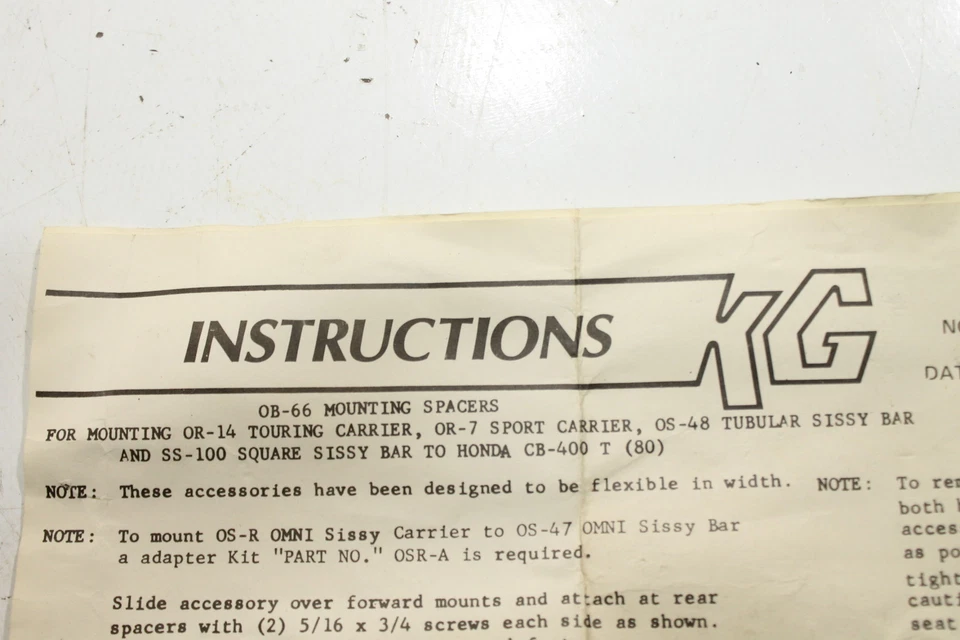 1980 HONDA HAWK 400 CB400T MOUNTING SPACERS OB-66 - Изображение 2 из 2