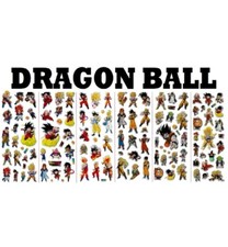 5 DRAGON BALL Z DRAGONBALL Anime Puffy Stickers Sheets Goku Vegeta Gohan