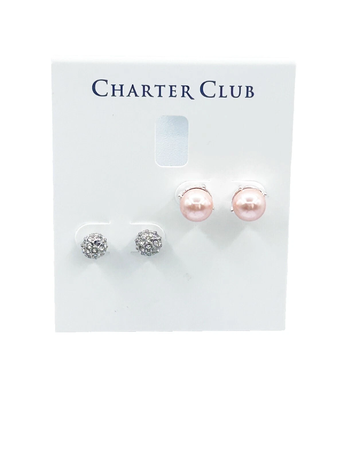 Pendientes de Moda Cristal Perla Charter Club