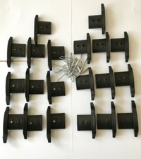 Roller Shutter Door End Locks 20 Pairs with Rivits