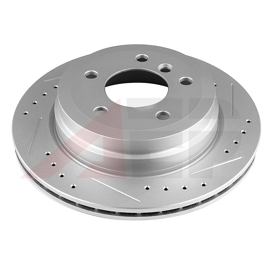 2 * Rotores de freno de disco perforados traseros para BMW 328i xDrive 2009-2013 328i 2007-2013 Foto 3 de 4