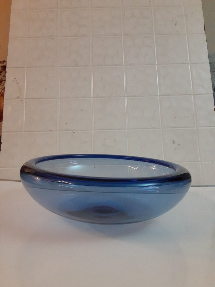 Eine große Holmegaard Glasschale Provence von Per Lütken Dänemark im