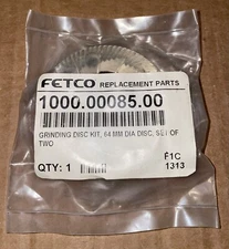 Fetco 1000.00085.00 Grinding Discs/Burrs, 64MM Diameter, Set of 2, OEM
