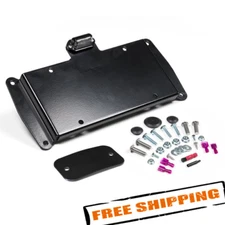 JKS 8210 License Plate Relocation Kit w/Light for 2007-2018 Jeep Wrangler JK