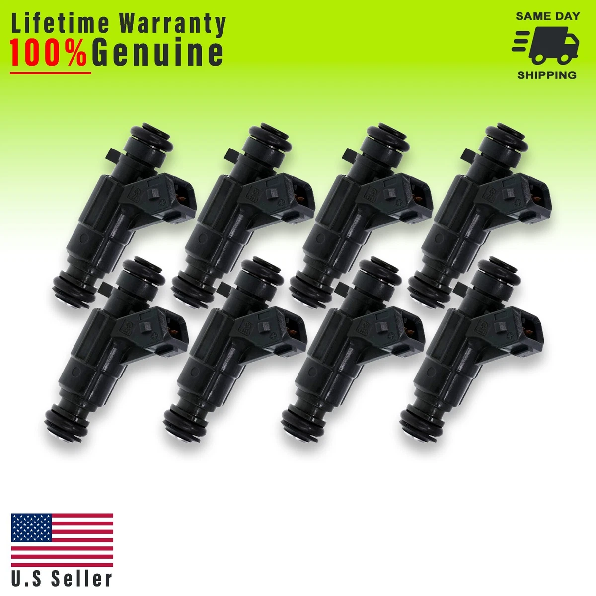 Set of 8 Reconditioned OEM Genuine Bosch Upgrade Fuel Injectors for 96 Set of 8 Reconditioned OEM Genuine Bosch Upgrade Fuel Injectors for 96