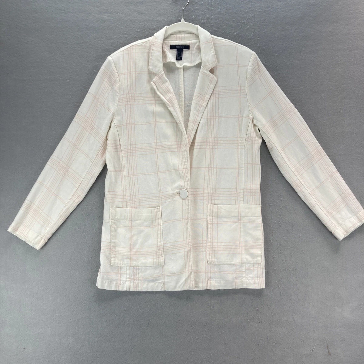 Forever 21 plaid clearance blazer