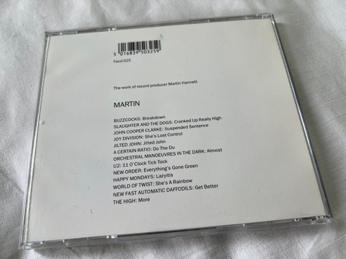 Martin Hannett "Martin" 1991 Rare Tribute CD w/U2 Joy Division New Order - Imagen 2 de 3