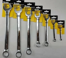 Titan Polished Individual Standard SAE 12Pt Wrench, Choice of Size 1/4" - 1-1/4"