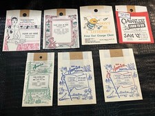 Lot (31) Vintage Advertising Litter Bags (NOS) nsb-a