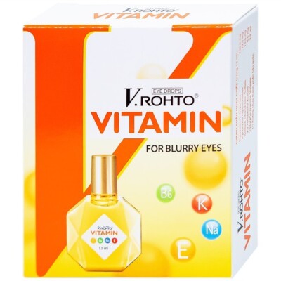 V.Rohto Vitamin Eye Drops Relieve Blurry Vision and Eye Fatigue  