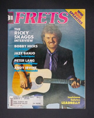 Frets Magazine Mar 85' ''The Ricky Skaggs Interview'' Bobby Hicks Peter Lang