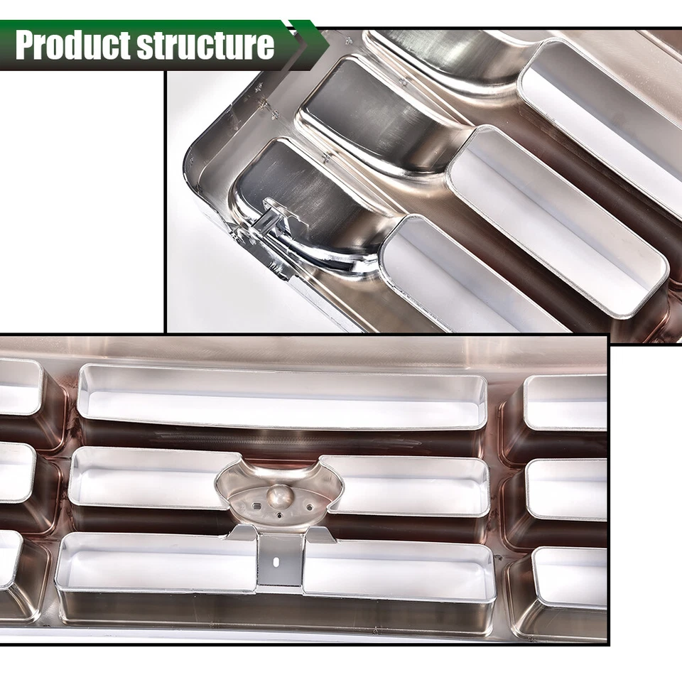 Fit For 92-98 F150 F250 F350 Grille Chrome Headlight Door Park Side Marker Light Foto 4 de 4