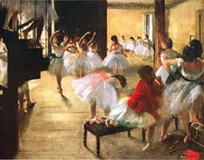 Ballet Rehearsal by Edgard Degas - Art Print/Poster 11x14 inches