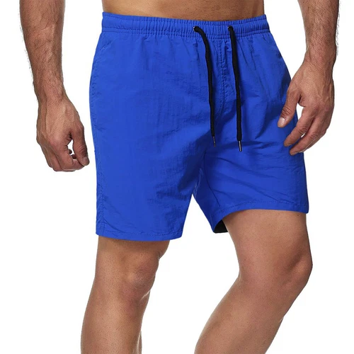 Herren Freizeit Lose Shorts Taschen Kordelzug Einfarbig Strand Basic Shorts - Bild 43 von 64