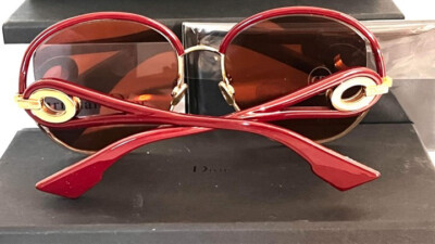 Christian Dior New Volute NOASQ Oval Red Frame Sunglasses  display picture 1