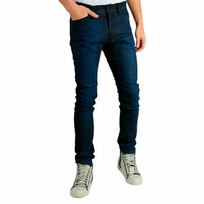 NEW MEN Diesel TROXER Stretch Denim R4HR8 INDIGO BLUE SKINNY W30 L32 H5  RRP£170 | eBay