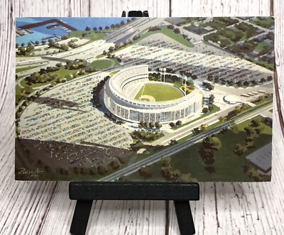 Shea Stadium NY New York Mets Baseball Vintage Postcard